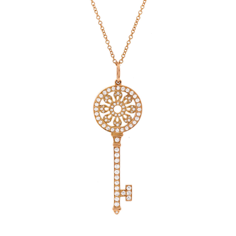 Tiffany & Co. Petals Key Pendant Necklace